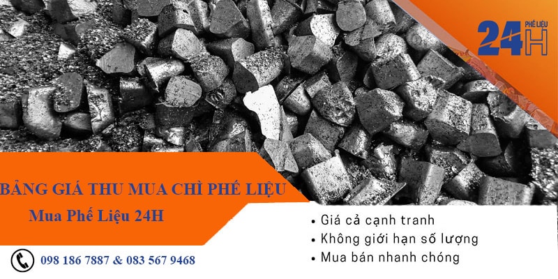 Bảng giá phế liệu chì tại Muaphelieu24H